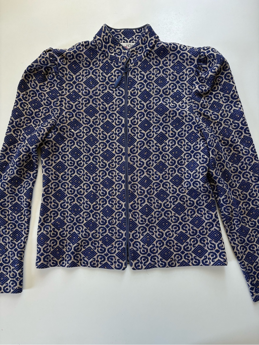 Stunning St.John Vintage Wool Knit Evening Jacket Sequins